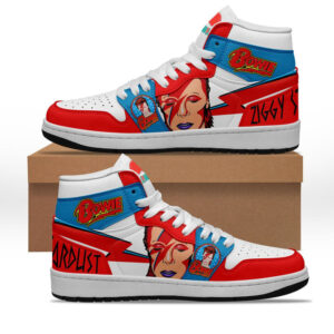 David Bowie Air Jordan High Top Shoes - HD10258020