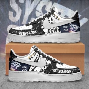 System of a Down Custom Nike Logo AF1 Shoes - HD10258340