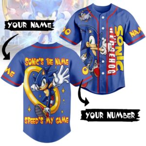 Sonic The Hedgehog Unisex Baseball Jersey - HD10259130