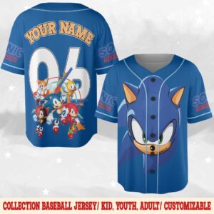 Sonic The Hedgehog Unisex Baseball Jersey - HD10259143