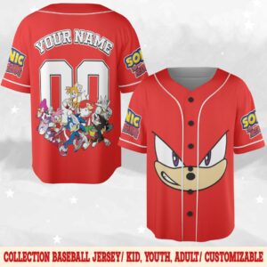 Sonic The Hedgehog Unisex Baseball Jersey - HD10259149