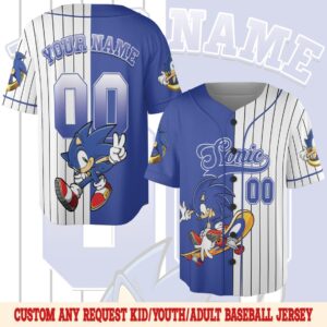 Sonic The Hedgehog Unisex Baseball Jersey - HD10259153
