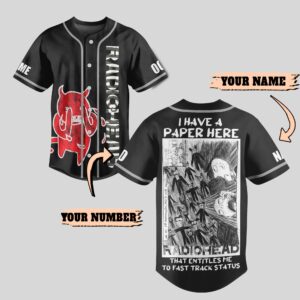 Radiohead Unisex Baseball Jersey - HD10259205