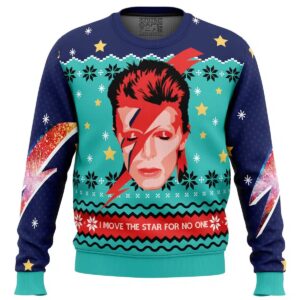 David Bowie Unisex Ugly Christmas Sweater - HD10259263