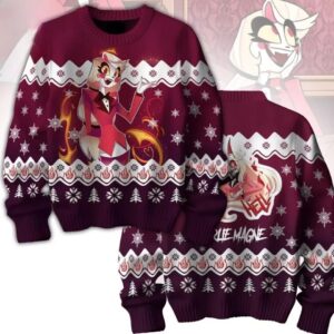 Hazbin Hotel Unisex Ugly Christmas Sweater - HD10259362