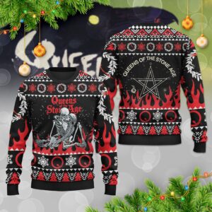 Queens of the Stone Age Unisex Ugly Christmas Sweater - HD10259421