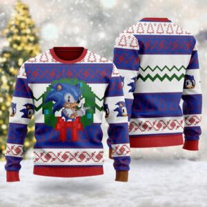 Sonic The Hedgehog Unisex Ugly Christmas Sweater - HD10259429