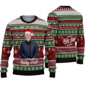 Billy Joel Unisex Ugly Christmas Sweater - HD10259474