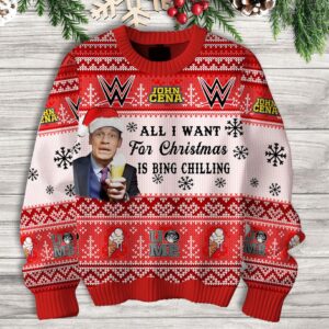 John Cena Unisex Ugly Christmas Sweater - HD10259476