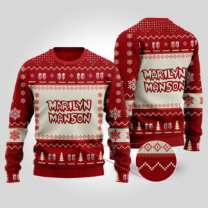Marilyn Manson Unisex Ugly Christmas Sweater - HD10259486