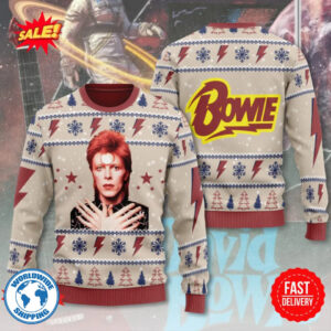 David Bowie Unisex Ugly Christmas Sweater - HD10259511