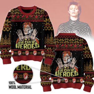 David Bowie Unisex Ugly Christmas Sweater - HD10259514