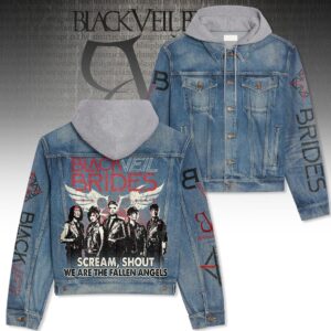 Black Veil Brides 2D Hooded Denim Jacket - HD10259621