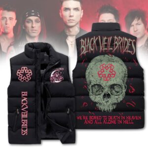 Black Veil Brides 3D Sleeveless Puffer Jacket - HD10259622