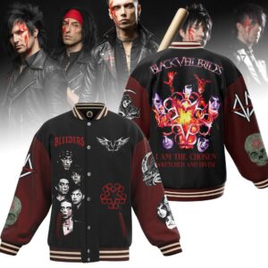 Black Veil Brides 3D Baseball Button Jacket - HD10259623