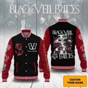 Black Veil Brides 3D Baseball Button Jacket - HD10259624