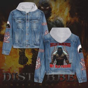 Disturbed 2D Hooded Denim Jacket - HD10259700