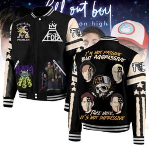 Fall Out Boy 3D Baseball Button Jacket - HD10259722