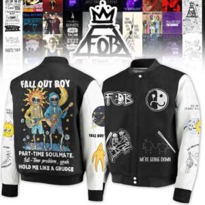 Fall Out Boy 3D Baseball Button Jacket - HD10259724