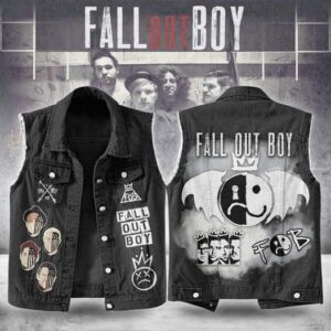 Fall Out Boy Sleeveless Denim Shirt - HD10259730