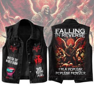Falling In Reverse Sleeveless Denim Shirt - HD10259736