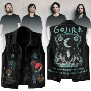 Gojira Sleeveless Denim Shirt - HD10259758