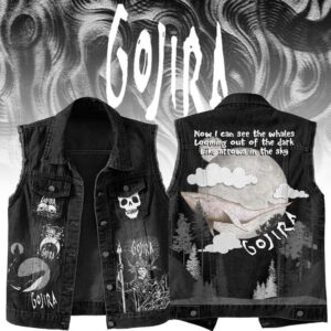 Gojira Sleeveless Denim Shirt - HD10259759