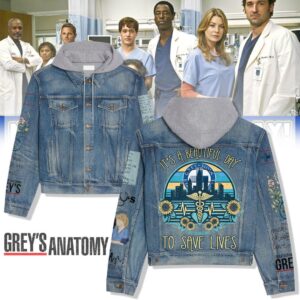 Grey's Anatomy 2D Hooded Denim Jacket - HD10259783