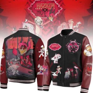 Hazbin Hotel 3D Baseball Button Jacket - HD10259792
