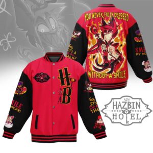 Hazbin Hotel 3D Baseball Button Jacket - HD10259800