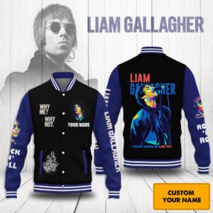 Liam Gallagher 3D Baseball Button Jacket - HD10259844