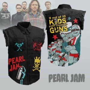 Pearl Jam Sleeveless Denim Shirt - HD10259944