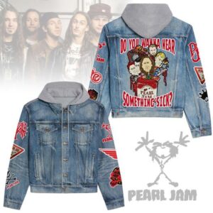 Pearl Jam 2D Hooded Denim Jacket - HD10259946