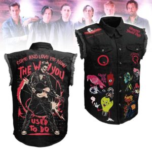 Queens of the Stone Age Sleeveless Denim Shirt - HD10259947