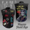 Queens of the Stone Age Sleeveless Denim Shirt - HD10259949