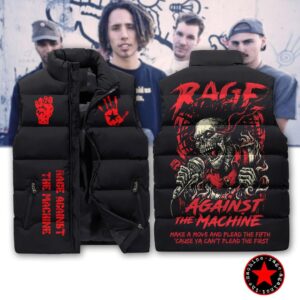 Rage Against The Machine 3D Sleeveless Puffer Jacket - HD10259958