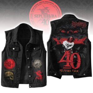 Sepultura Sleeveless Denim Shirt - HD10259963