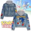 Sonic The Hedgehog 2D Hooded Denim Jacket - HD10259979