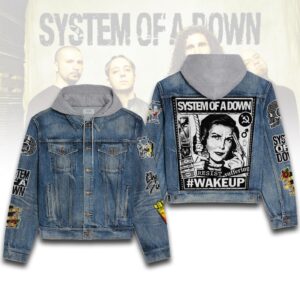 System of a Down 2D Hooded Denim Jacket - HD10259984