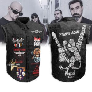 System of a Down Sleeveless Denim Shirt - HD10259985