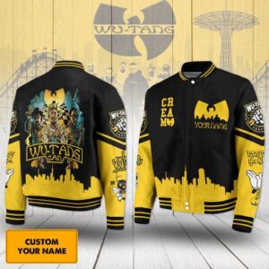 Wu-Tang Clan 3D Baseball Button Jacket - HD10260014