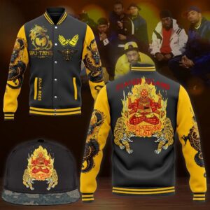 Wu-Tang Clan 3D Baseball Button Jacket - HD10260016
