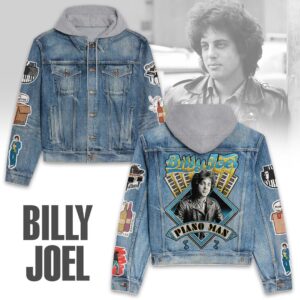 Billy Joel 2D Hooded Denim Jacket - HD10260048