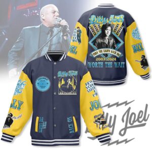 Billy Joel 3D Baseball Button Jacket - HD10260049