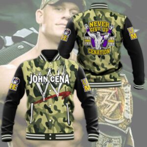 John Cena 3D Baseball Button Jacket - HD10260054