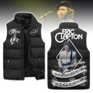 Eric Clapton 3D Sleeveless Puffer Jacket - HD10260057