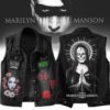 Marilyn Manson Sleeveless Denim Shirt - HD10260079
