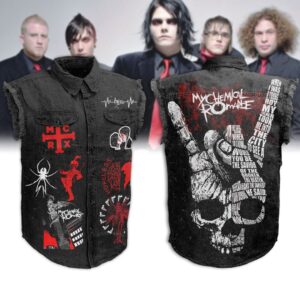 My Chemical Romance Sleeveless Denim Shirt - HD10260117