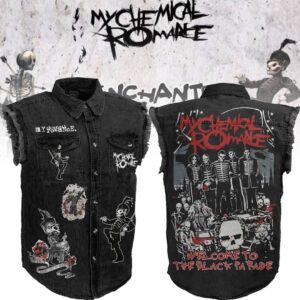 My Chemical Romance Sleeveless Denim Shirt - HD10260119