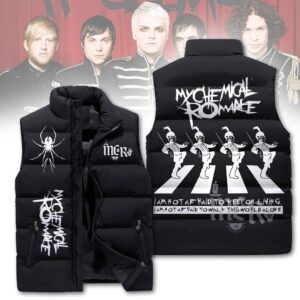 My Chemical Romance 3D Sleeveless Puffer Jacket - HD10260121